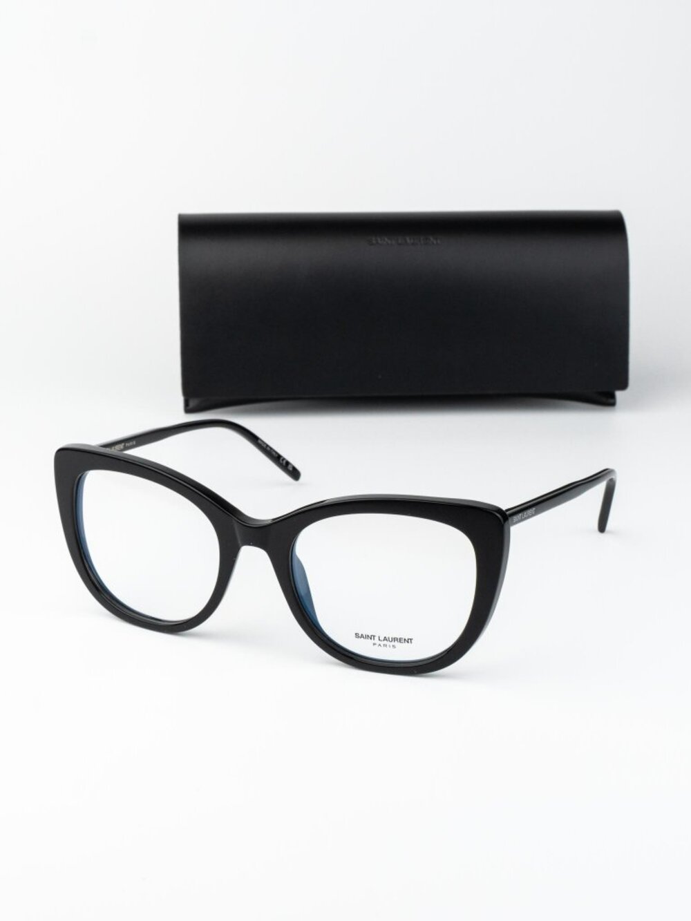 Saint Laurent Women Eyeglasses Black Cat Eye SL778 001 NEW AUTHENTIC